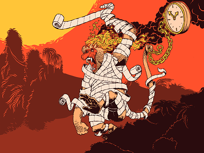 Monsterproject Submission illustration jungle king kong monkey monster