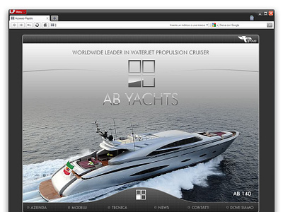 AB Yachts branding design website yachts