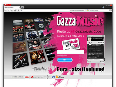 Gazza Music Landing Page landing design landing page music