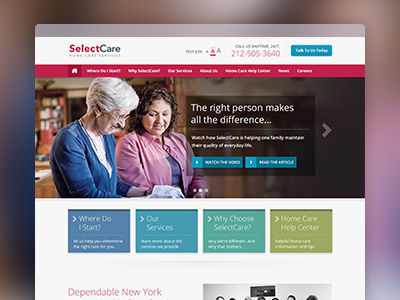 Selectcare Dribbble Shot elderly care home care home health care in home care