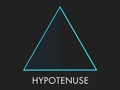 Hypotenuse Logo app branding design geometry hypotenuse icon ios logo