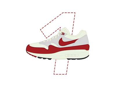 26 Days of Air Max - Day 1 dailychallenge design graphic design icon therapy illustration sneaker art vector