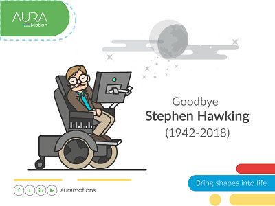 Rip Stephen Hawking auramotions cartoon hawking stephen
