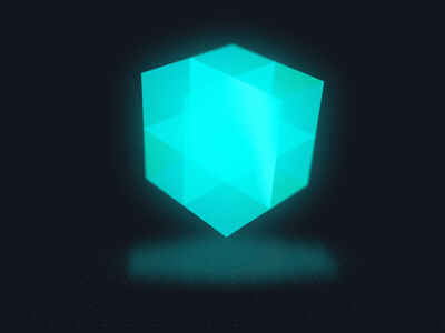 3D Cube Animation 3d 3d animation 3d illustration cube gradient spin tesseract waves
