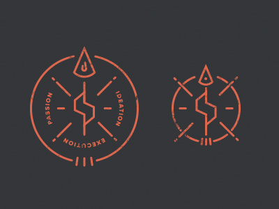 Logo Exploration flame logo spark