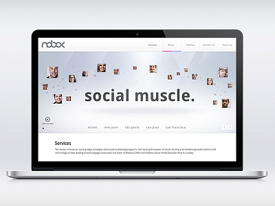 Nobox concept concept flatdesign ui ux website