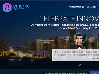 emerge Americas website projec website