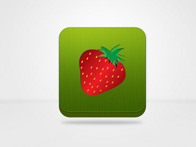 Icon GC app concept icon ios mobile strawberry