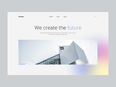 Architecture architecture branding colors header hero home landing page minimal ui ux