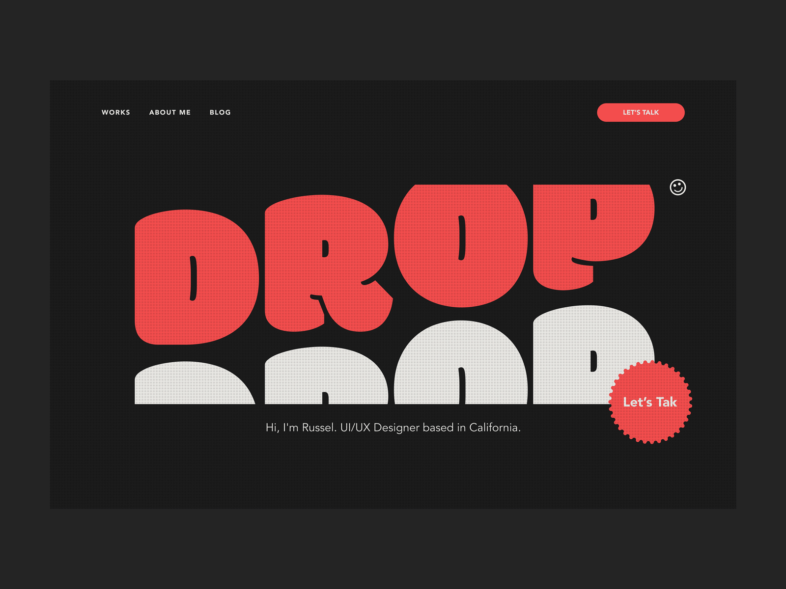 Dropdead — Portfolio awwwards design header hero home landing page minimal site ui ux webflow website