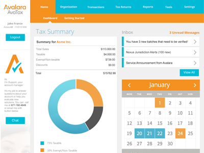 Tax Dashboard dashboard data metrics