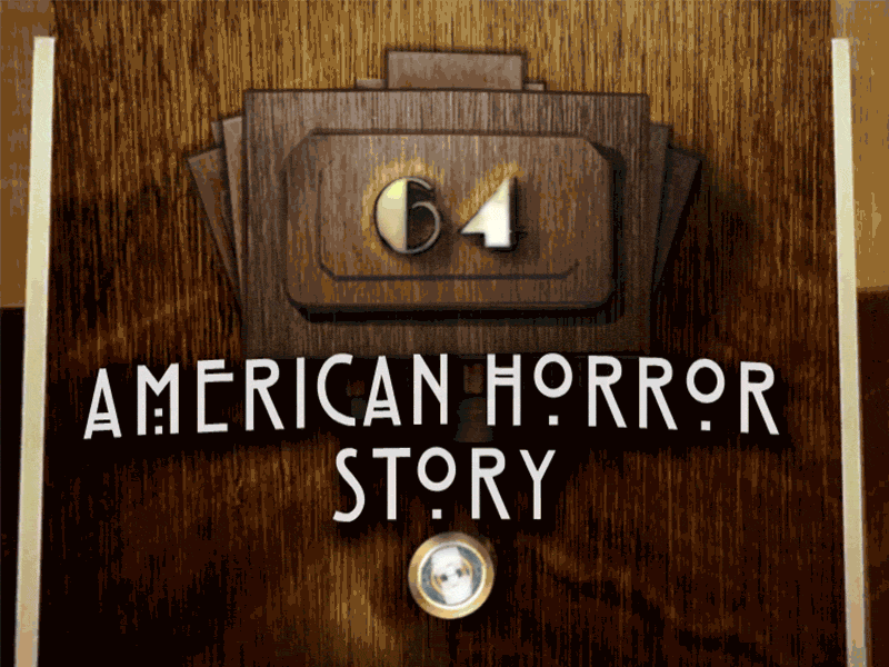 American Horror Story: Hotel after effects ahs american horror story animation door halloween photoshop wood