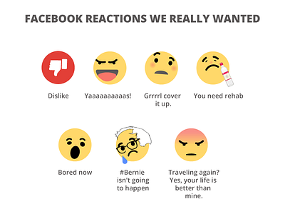 Facebook reactions we really wanted