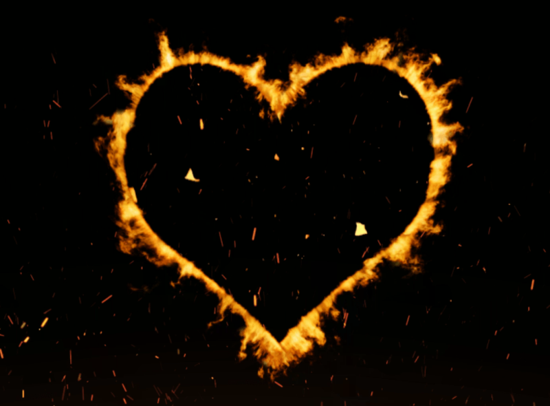 Love heart valentine Fire background video motion premium by 29Graphic™ on  Dribbble