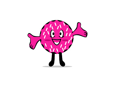 Donut logo with a funny shape