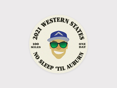2021 Western States Endurance Run graphic design illustration sticker trail running western states