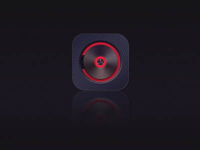 Music animation app design icon illustration logo