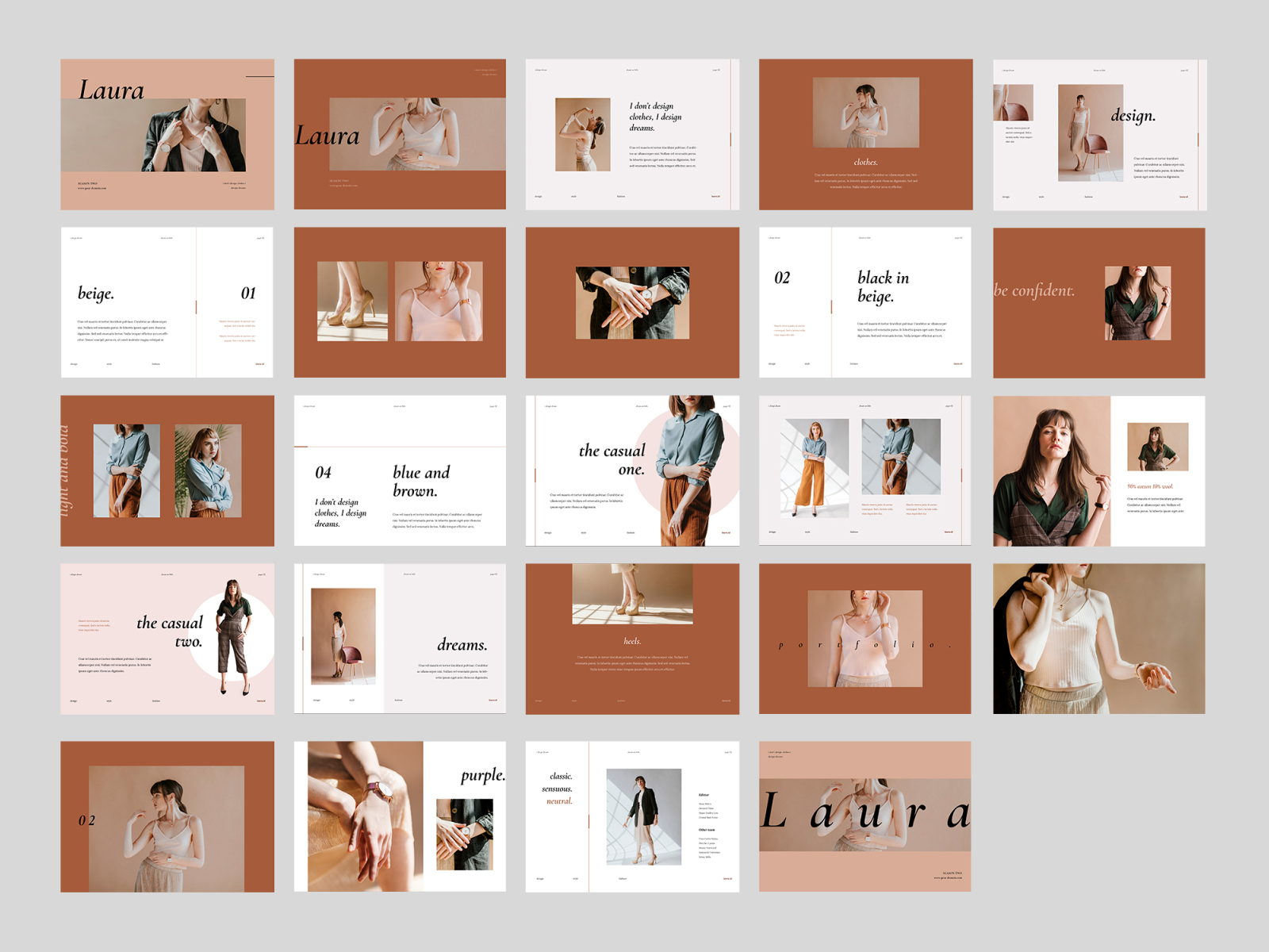 Laura – Fashion Catalogue by TMint Creative on Dribbble