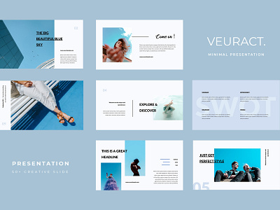 Veuract Minimal Presentation business clean company corporate identity modern powerpoint powerpoint template ppt pptx presentation presentation template template
