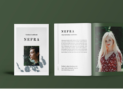 Nefra – Fashion Lookbook Catalogue a4 apparel brochure business catalogue clothing design flyer logbook mode models multipurposes postcard promotion sale