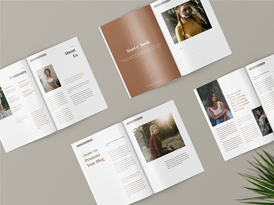 Minimalist Workbook Template adobeindesign blogger brochure business catalogue clothing fashion indesign lookbook magazine mediakit mode models partnership proposal print design print template printtemplate promotion sale