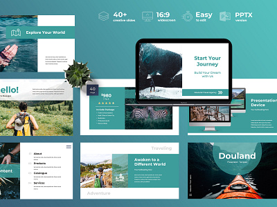 Douland Travel Presentation business clean company corporate identity modern powerpoint powerpoint template ppt pptx presentation presentation template template