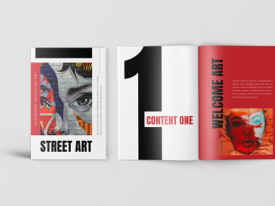 StreetArt – Pop Art Lookbook Magazine branding brochure fashion identity indd lookbook marketing ndesign print design print template printtemplate promotion template word