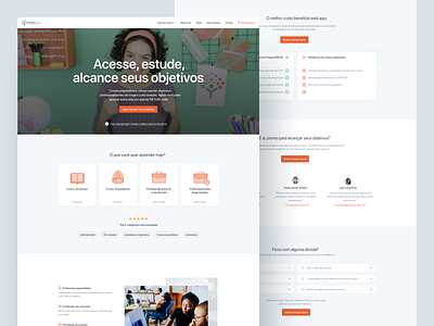 PreparaTODOS - Home block cards components course design system header heading hero home homepage institutional interaction interface minimal online course responsive ribeirão preto sales sections são paulo