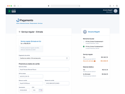 Onboarding breadcrumb card checkout grid onboard onboarding payment ribeirão preto sidebar stepper steps summary são paulo user flow