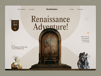 Renaissance Art Exhibition Event - Website