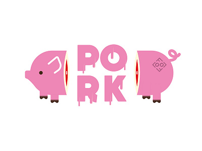 Pork Chopped bacon food meat nomnom pig pink pork