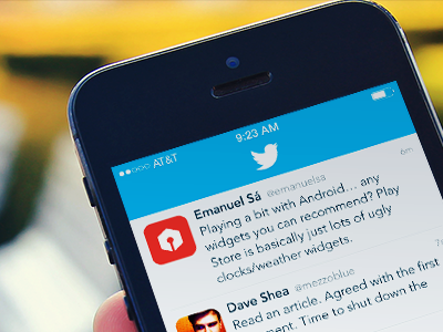 Twitter for iOS 7 bird ios ios7 iphone pixels screenshot twitter ui