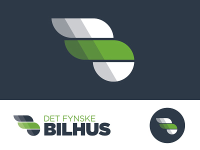 Det Fynske Bilhus logo branding clean graphic design icon illustrator logo logodesign speed
