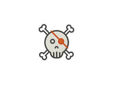 Skull icon illustration