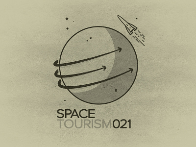 Space021 icon illustration logo stamp