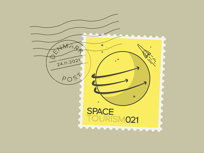 Space021_2 icon illustration logo stamp