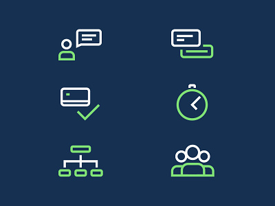Icons clean icon set illustrations lineart live chat multiple users payment stroke icons structure