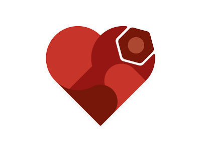 Social Enterprise Icon carring heart icon illusrator illustration logo tool
