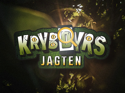 Krybdyrsjagten logo (The reptile hunt) branding jungle logo reptile