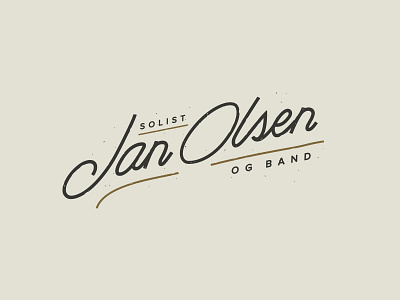 Jan Olsen logo handwrite logo old