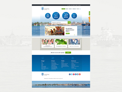 Website for the city of Svendborg responsive web webdesign