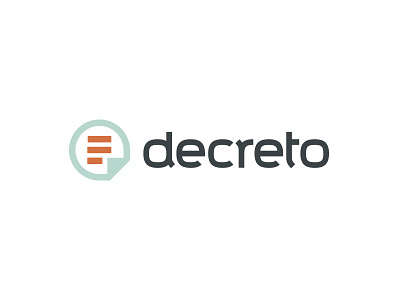 Decreto logo icon logo typography