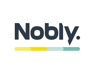 Nobly logo flatcolors identity logo logotype