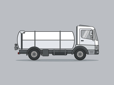 Suction Vehicle drawing flat flatdesign illustration truck