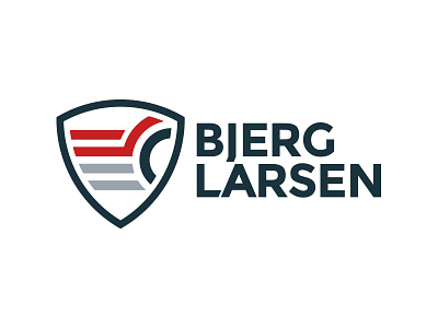 Bjerg Larsen icon logo shield