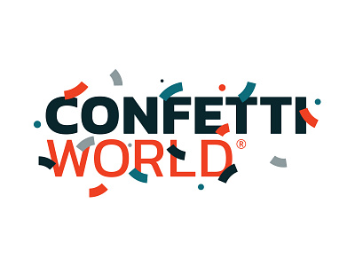 Confetti logo confetti explosion identity logodesign