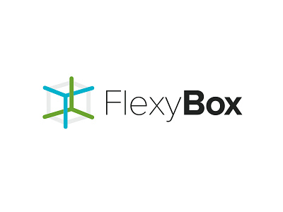 FlexyBox logo clean illustrator logodesign strokes