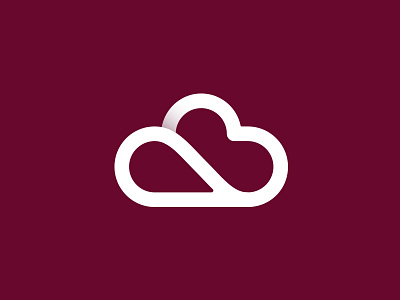 Cloud 2 cloud flatdesign icon logo logodesign