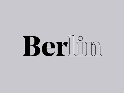 Berlin berlin logo mark typography