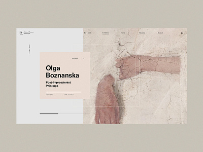 Page design for the National Museum